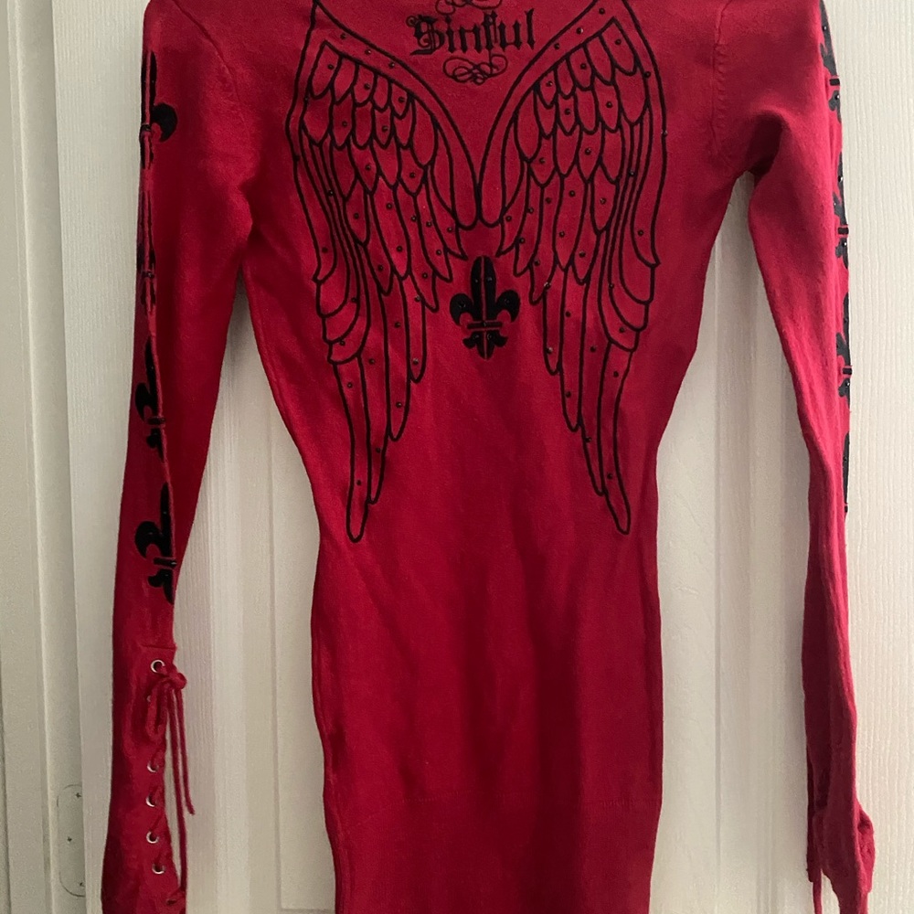 Red Affliction Sweater